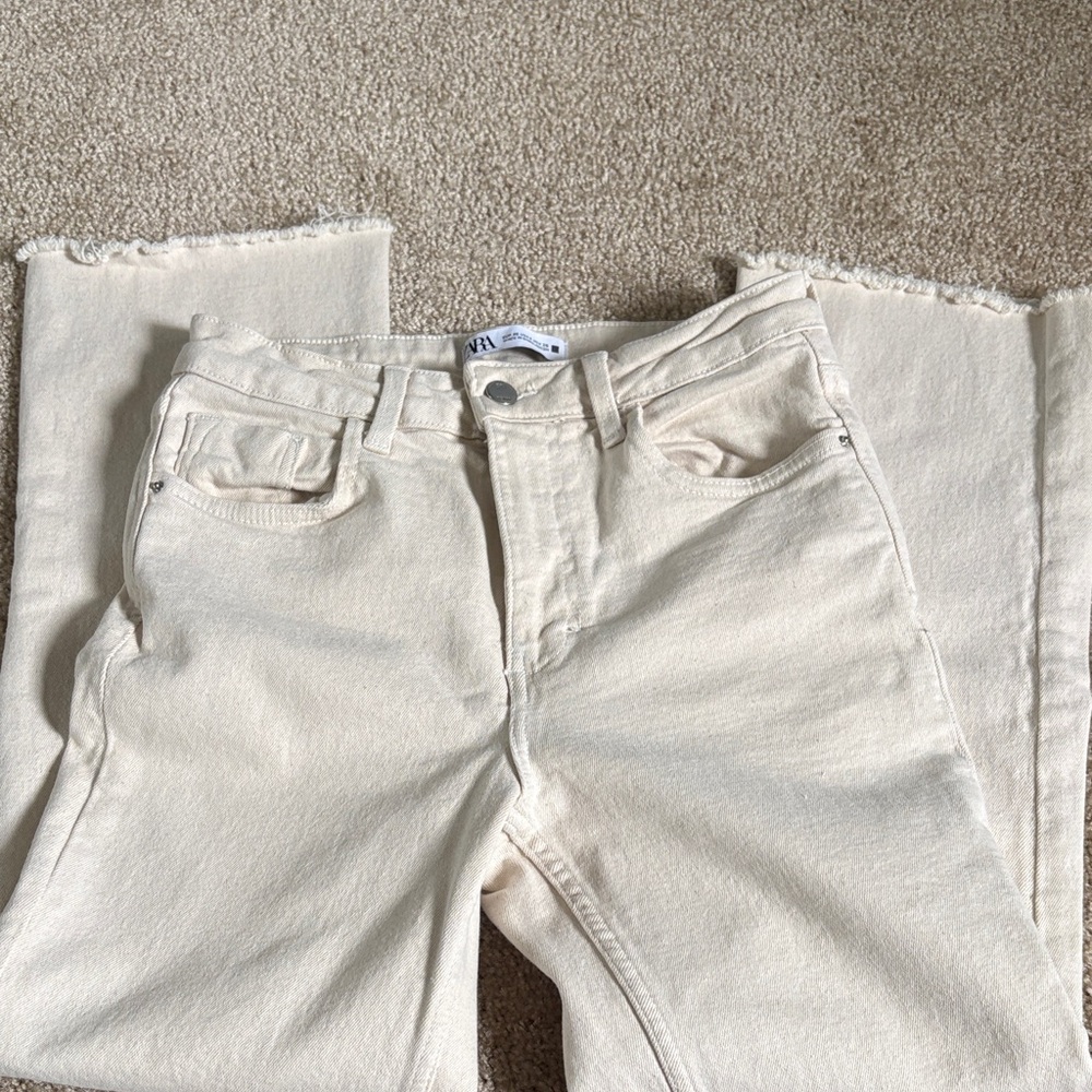 Zara Women's white Jeans